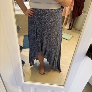 Floral Blue Women's Skirt